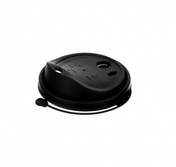 Крышка матовая для напитков К90 мм. ПП (черный)